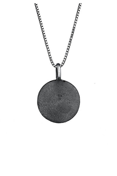 KUZZOI Pánský náhrdelník s přívěskem, jednoduchý, tepaný, stříbro 925