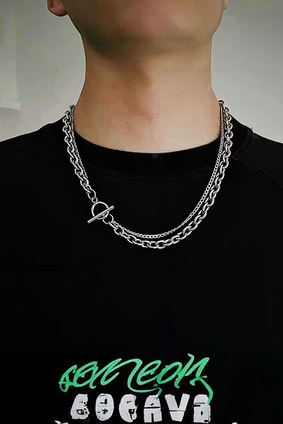 Chavin 60 cm Hip Hop Style Unisex Proof Steel Chain Necklace - Ev56