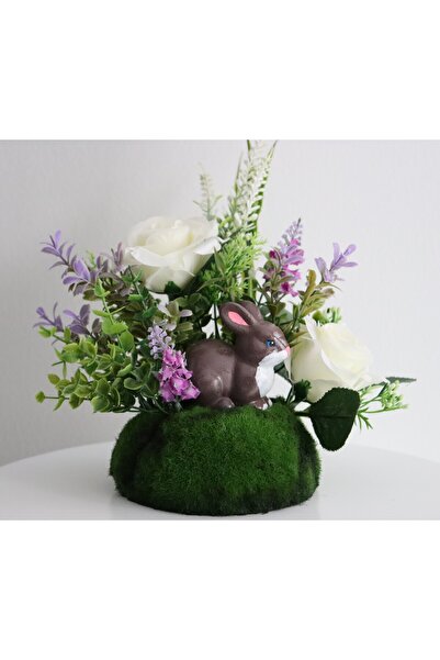 Genel Markalar VİLANA ORGANİZASYON/kahverengi tavşan biblo/ev ofis dekorasyon...