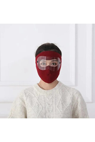 ebakbak Motosiklet Bisiklet ve Kayak İçin Uygun Maske Göz ve Yüz Rüzgar Korum...