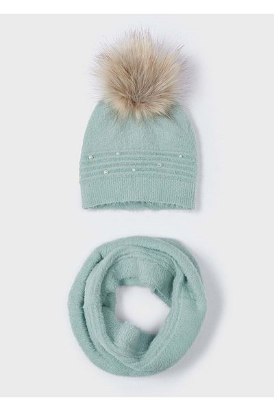 MAYORAL Water Green Girl's Scarf-Hat