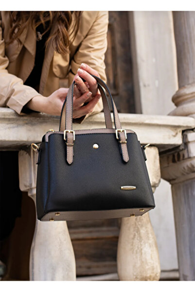 eflanmoda geantă de mână și de umăr pentru femei sanmorris cu 4 compartimente