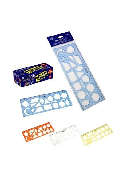 Rubenis Rb-Rgsc Geometric Template with Ruler