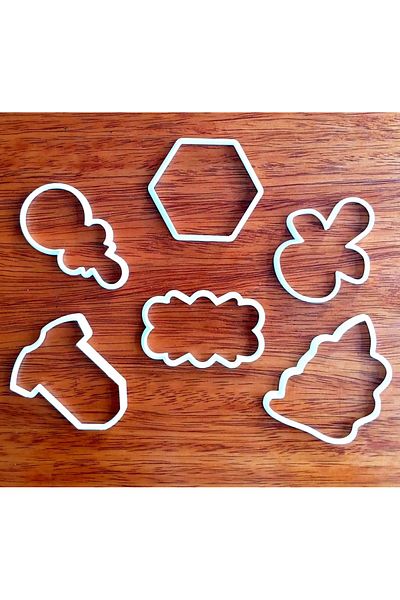 Arsdcraft 6 Baby Shower Cookies Molds