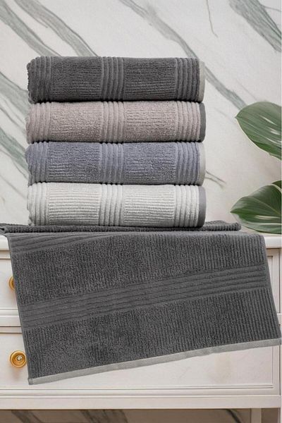 Altınbaşak Σετ πετσετών χεριών Wanda Jacquard 4 τεμαχίων 50x90