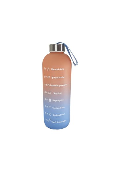 Hediye Kesesi Colorful 1 LT Motivation Glass Water Bottle HK2704