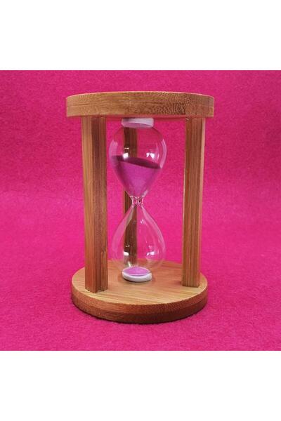 Hediye Kesesi Ahşap Kum Saati 5 Dakikalık