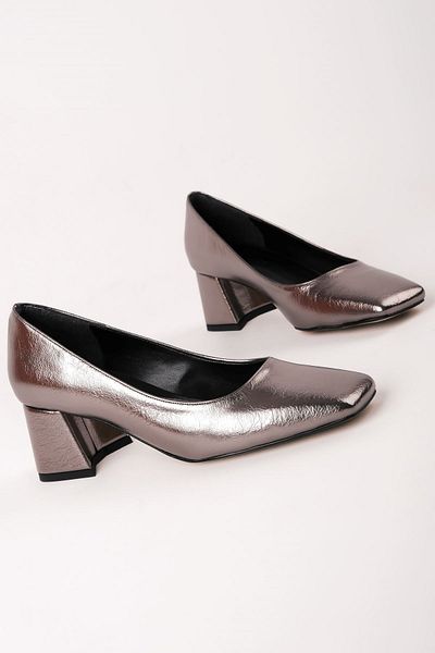 Lal Shoes & Bags Pippa Women's Heeled Shoes - Blunt Toe Anthracite