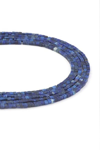 Uçar Doğaltaş Lapis Lazuli Taşı Küp Kesim 2x2mm Doğal Taş Dizi