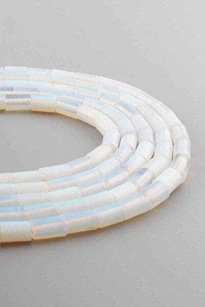Uçar Doğaltaş Opal Doğal Taş Parlak Silindir Kesim 5x8mm Dizi [AA]