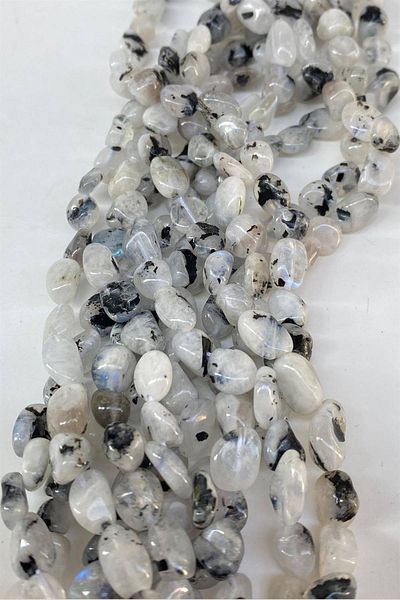 Hobigram White Amethyst Lentil Cut Natural Stone 1 String – Beads, Stylish Design, Women's Accessory – Beads – Bon