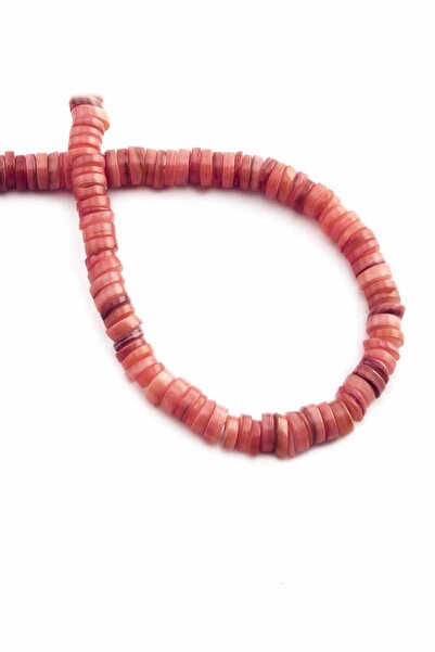 Uçar Doğaltaş Doğal Taş Açık Parlak Pembe Dore Kesim 6x2mm Dizi [AB+]
