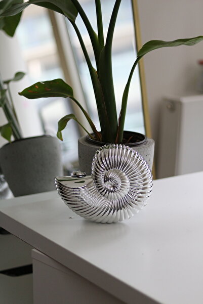 Moom Bag Women's Silver Mica Seashell Patterned Evening Bag