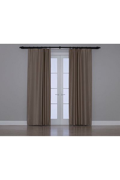 Gauze Fabric Design Κουρτίνα φόντου Blackout με δυνατότητα συσκότισης σε σκούρο χρώμα ριχτάρι