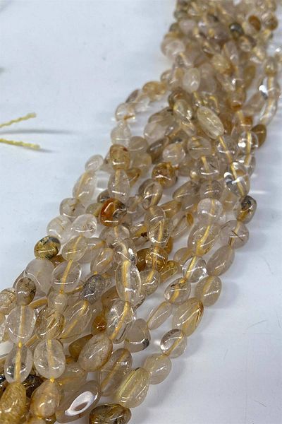 Hobigram Honey Color Quartz Lentil Cut Natural Stone – Special Design, Accessory, Quality Production, Eye-Catching Style