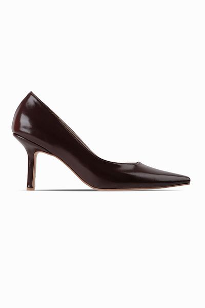 Lal Shoes & Bags Дамски обувки на висок ток с остър връх, кафяви