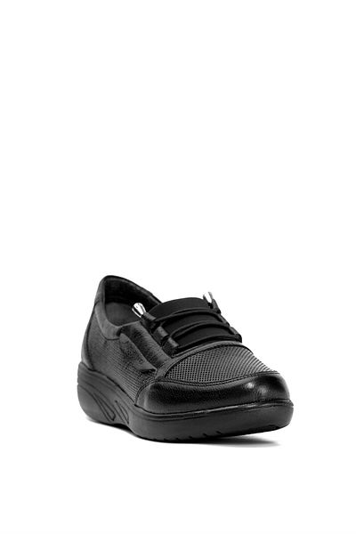 Ayakkabı Fuarı Elit BTNAT4211C - Pantofi casual de damă din piele naturală neagră