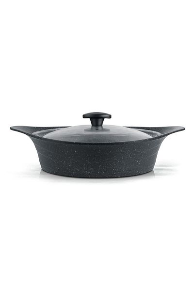 ThermoAD Pyro Cookware | 28 Cm | with Lid | gray