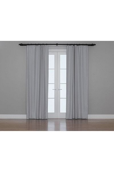 Gauze Fabric Design Blackout Background Curtain with Stone Color Dimming Feature