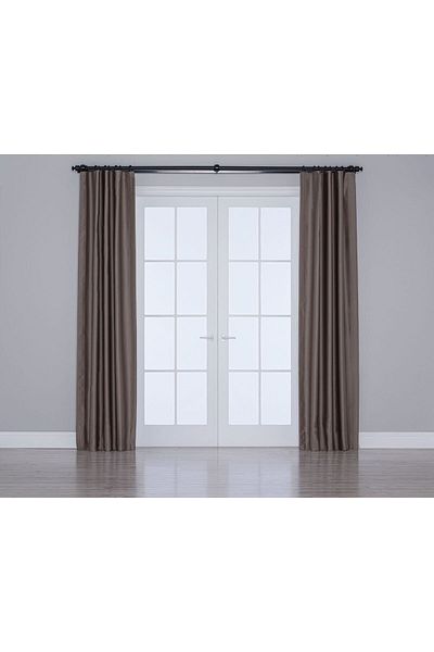 Gauze Fabric Design Beige Colored Blackout Background - Dimming Feature