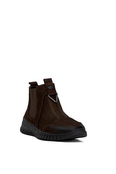 Ayakkabı Fuarı Elite Btnat1453N - Women's Brown Genuine Leather Chelsea Boots