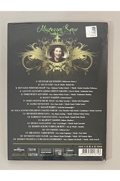 Plakevi İzmir Müzeyyen Senar (1934-1996) Hidden Records Cd (Zero Cd in Gelatin)