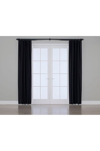 Gauze Fabric Design Κουρτίνα Blackout με Μαύρη Αποχρωματισμό