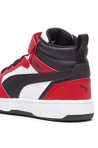 Puma Rebound V6 Mid Ac+ Ps 393832 Orthopedic Children's Sneakers Red