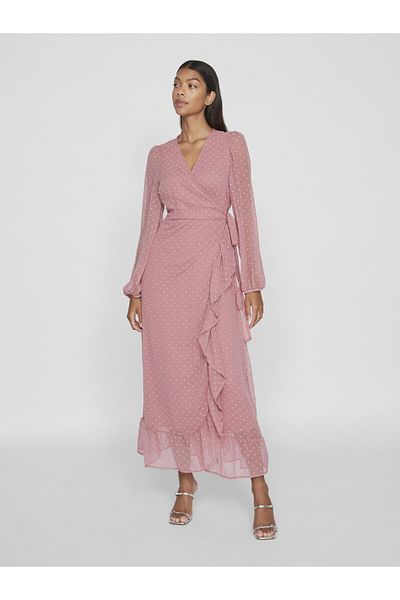 VILA Langärmeliges Maxikleid