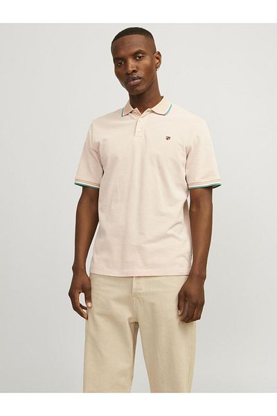 Jack & Jones Premium Poloshirt Einfarbiges Hemdkragen-Poloshirt