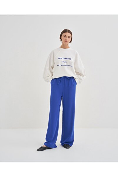 QOOQ STORE COLOR PANTOLON SAKS MAVİ