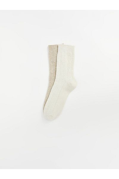 LC Waikiki Lcwk Self Patterned Women's Socks 2 Pack