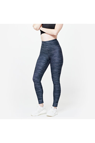 Decathlon Domyos Women's Fitness Leggings - High Waisted - Gray