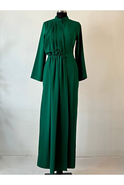 4 YOU TEKSTİL VE AKSESUAR Yeşil spor abiye elbise