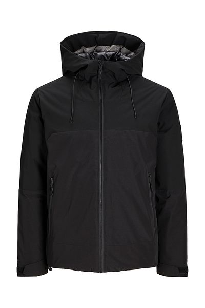 Jack & Jones Μαύρο ανδρικό παλτό Softshell Jacket Cold Proof