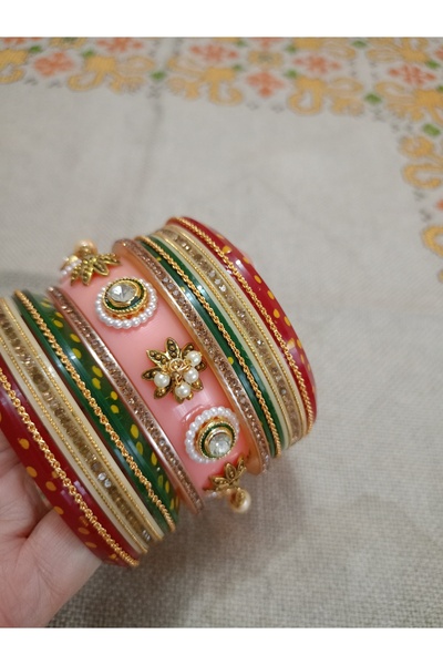 Hindistan Dükkan Cok renkli Bilezik seti