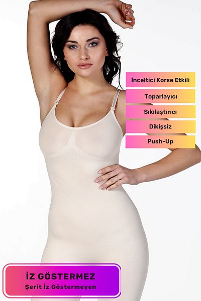 Lidyacottone Premium Recovery Firming Full Length Shoulder Adjustable Ghost Corset
