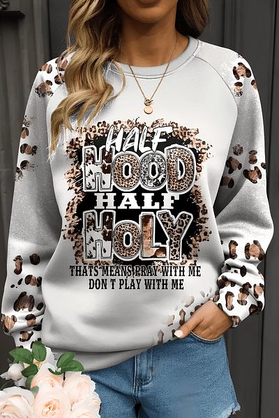 Ticen Leopard Patterned Women's Sweatshirt