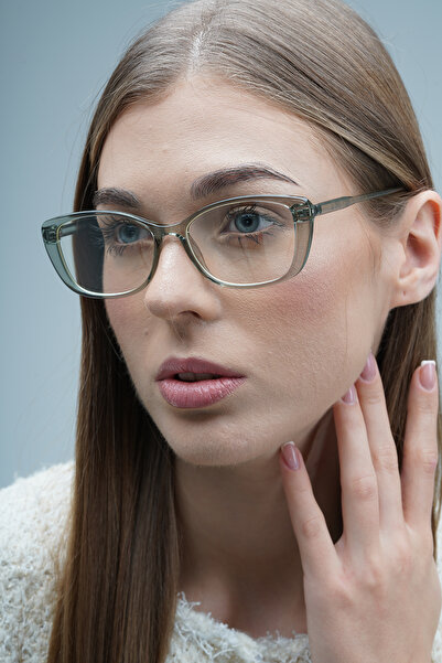 LOOKUP NEW Riley Grey Smoked Clear Rectangle Cat Eye Tr90 Women Men Unisex Blue Screen Goggle Glasses
