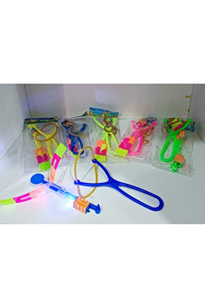 ASLANKAR 2 renkli yeni model LED ışıklı eğlenceli lastik sapan 6 adet.