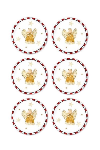 The Mia Globe Christmas Themed 24 Piece Tea Serving Set