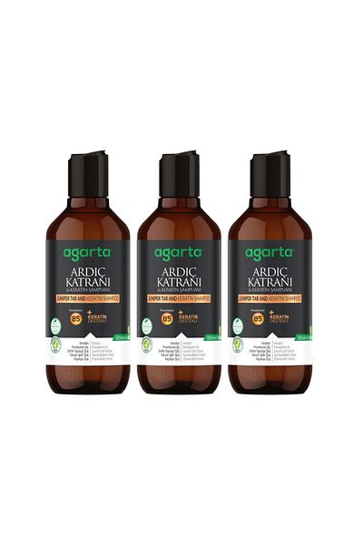 Agarta Natural Shampoo Juniper Tar-Cretin 400 ml X 3 Pieces
