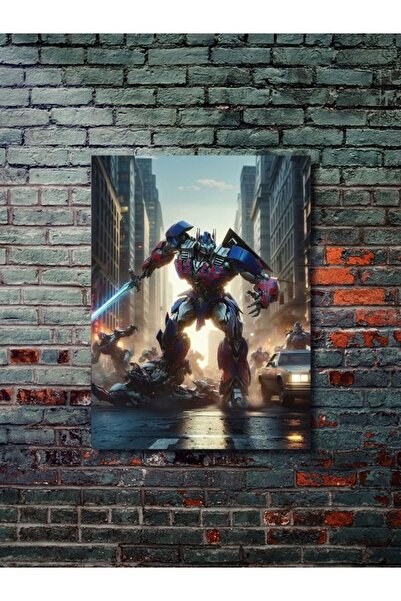 ZNC Optimus Prime - Transformers - Dizi, Film ve Karakter Özel Tasarım Poster Serisi, Eşsiz Tasarım,