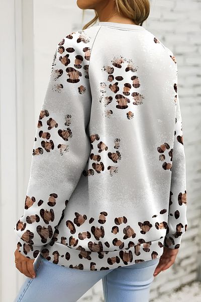 Ticen Leopard Patterned Women's Sweatshirt