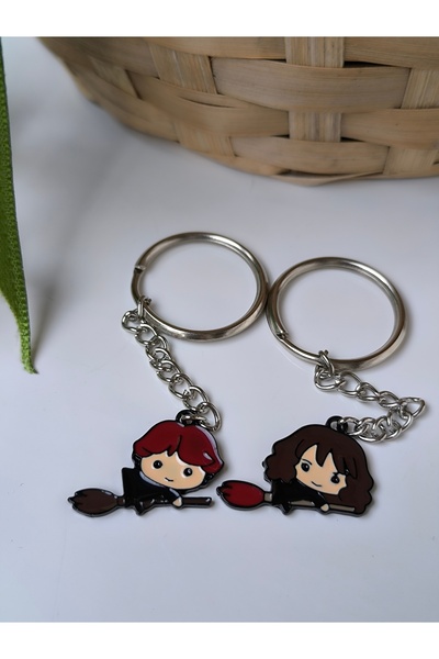 Hermione Granger-Ron Weasley-Harry Potter Keychain-Mini Size Double Keychain
