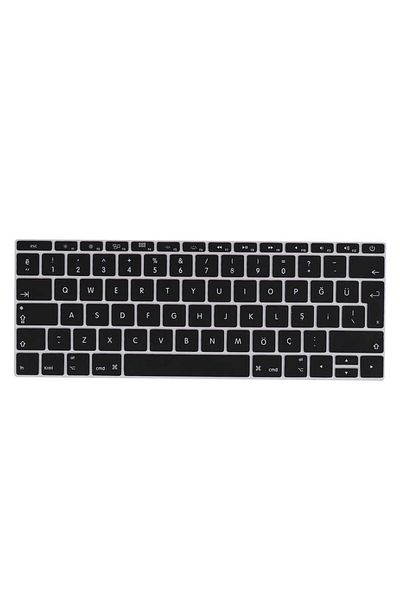 Lopard MacBook 13.3' - New Pro A1708, Silicone Pad, Transparent Compatible Clear Keyboard Protector - Turkish Q