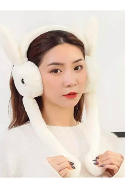 skycott سماعة أذن على شكل أرنب متحرك من القطيفة