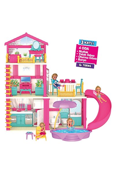 Doğan Oyuncak Dünyası Lola'nın Tatil Evi - Ev Oyuncak - Lola'nın Tatil Ev Seti - Barbie Ev Seti