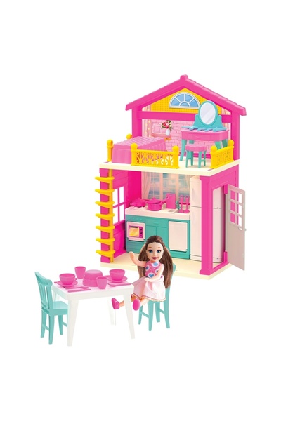 Doğan Oyuncak Dünyası Lola'nın 2 Katlı Evi - Ev Oyuncak - Lola'nın 2 Katlı Ev Seti - Barbie Ev Seti