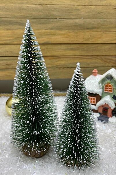 Atölye Mi Set de 2 masă de Crăciun din lemn de pin